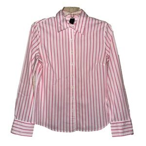 Women’s IZOD fitted, striped, button down blouse NWOT